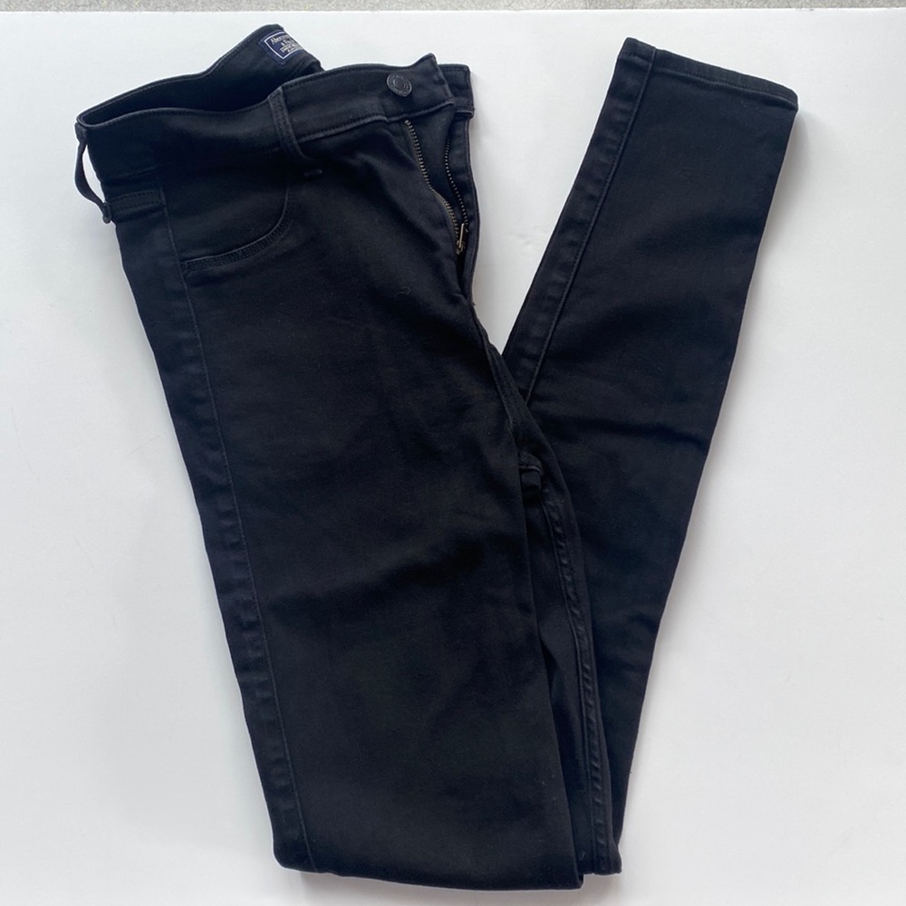 A&F Simone High Rise Jean Legging Size 29 Long in black